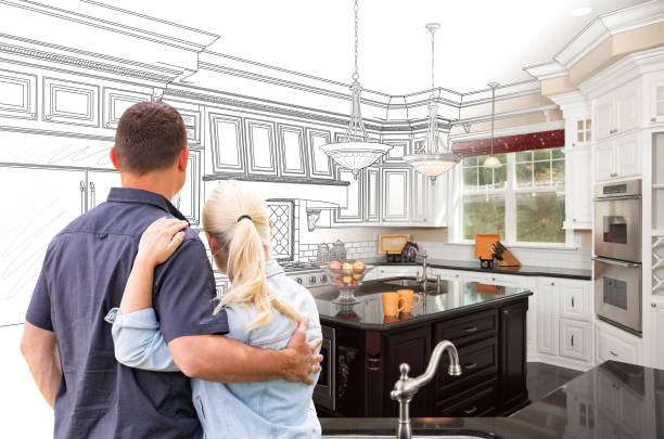 Professional Cabinet Installation technician working in Dayton, KY